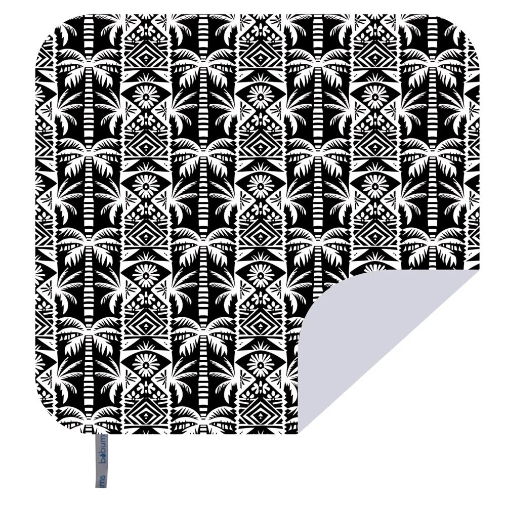 Microfibre - Towel 4 Two - Printed Beach Blanket -  Black & White Palms