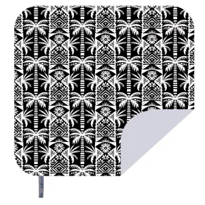 Microfibre - Towel 4 Two - Printed Beach Blanket -  Black & White Palms