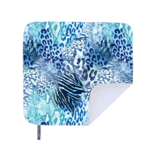 Microfibre - Towel 4 Two - Printed Beach Blanket - Blue leopard