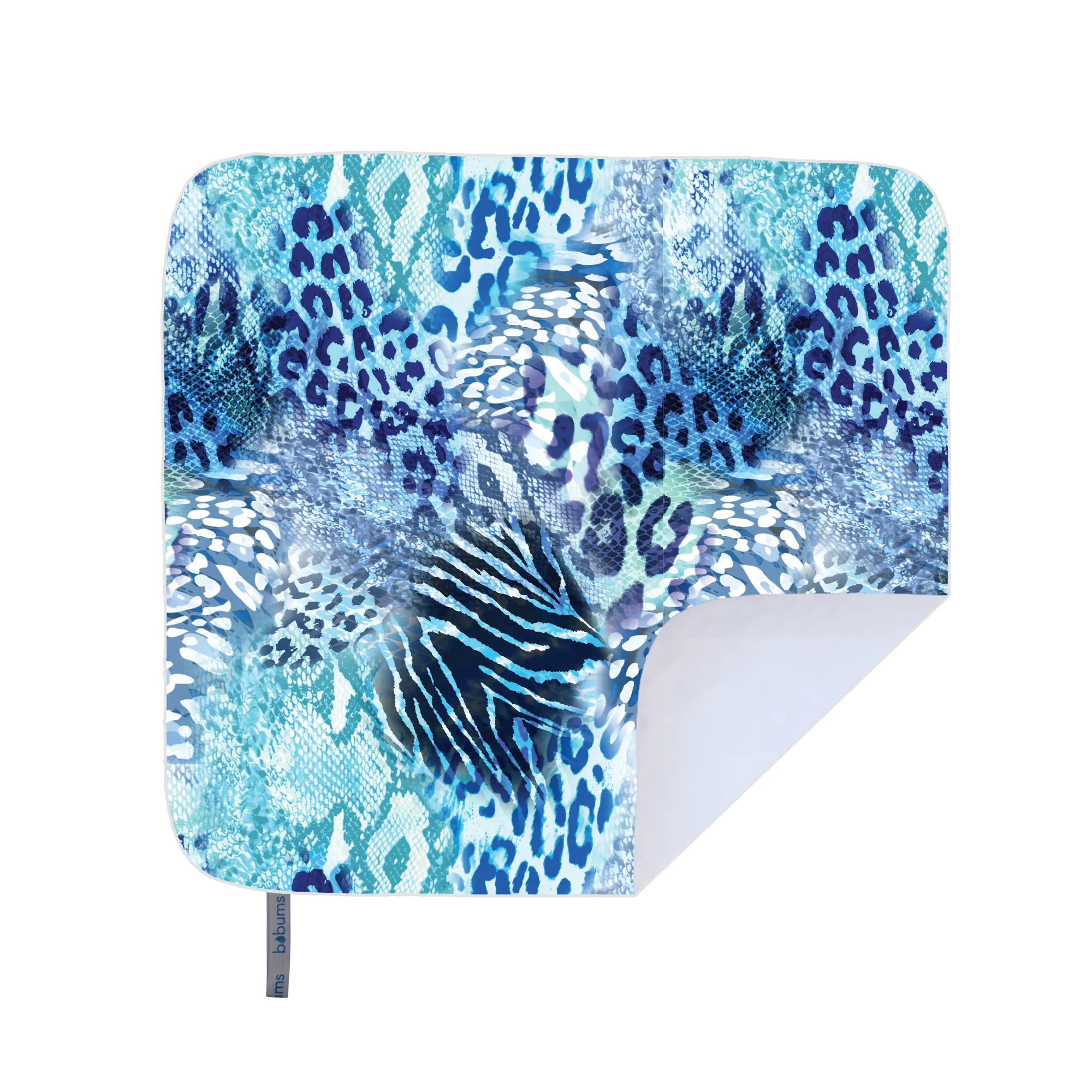 Microfibre - Towel 4 Two - Printed Beach Blanket - Blue leopard