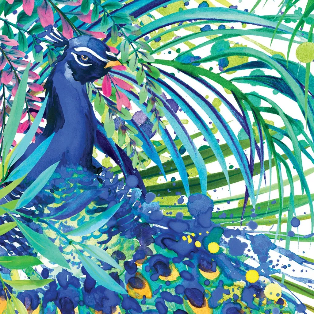 Microfibre - Towel 4 Two - Printed Beach Blanket - Peacock