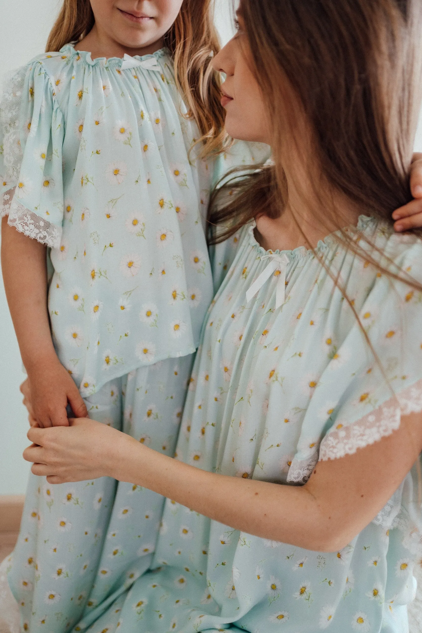 MILANA WOMEN’S PYJAMA BLUE DAISY PRINT