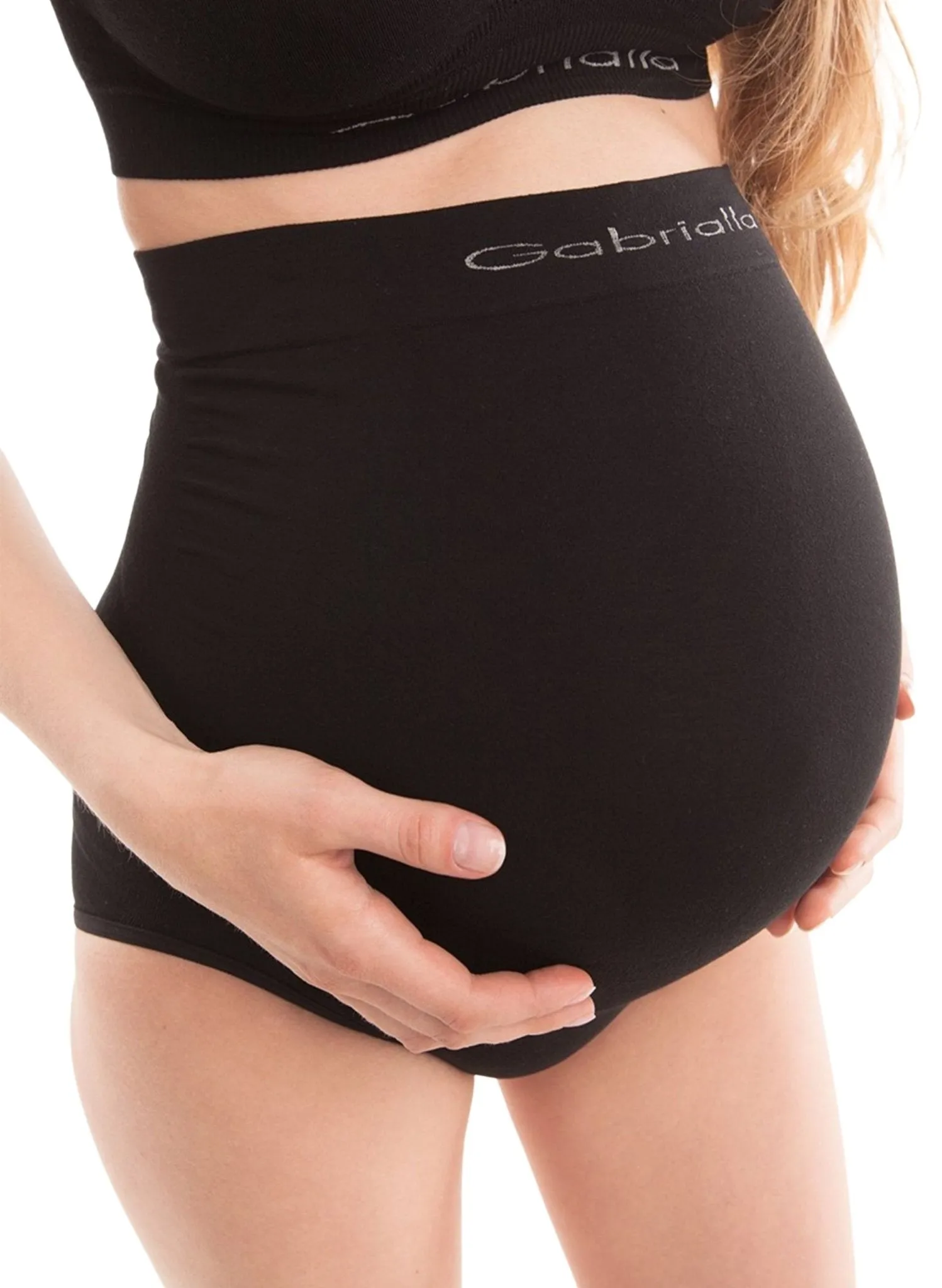 Milk-Fiber Maternity Briefs - Black