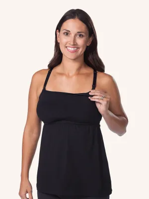 Modern Square Neck Maternity to Nursing Tank