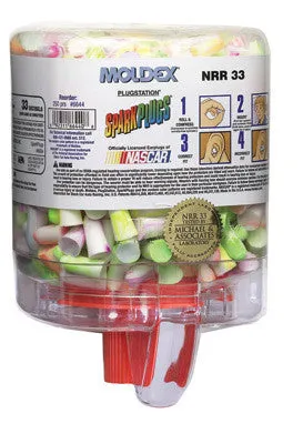 Moldex PlugStation Earplug Dispenser With 250 Pair Single Use SparkPlug Foam Earplugs