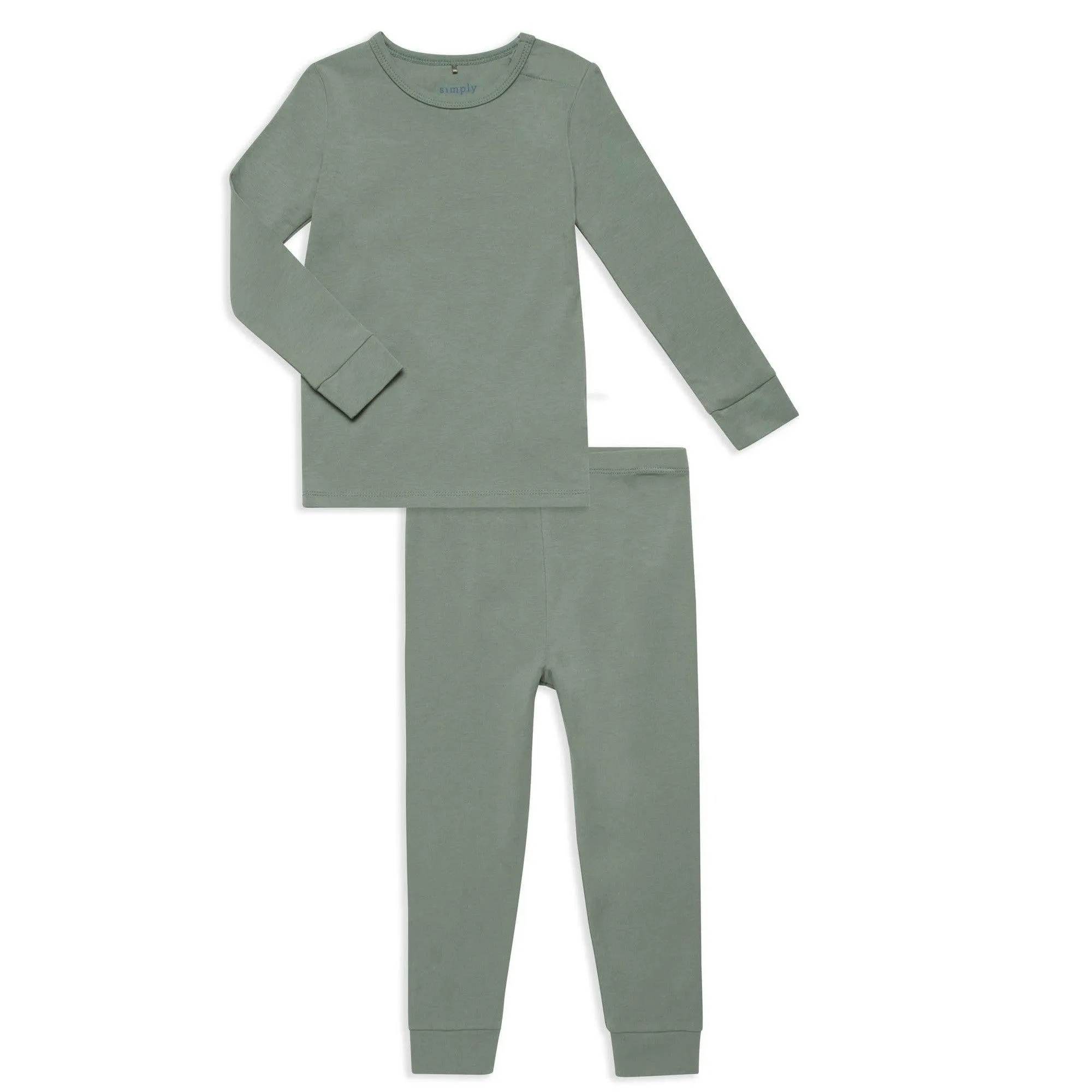 mountain green cloudstretch™ magnetic kids pajama set