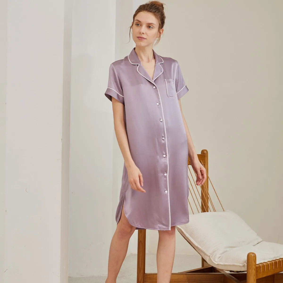 Mulberry Silk Sleep Shirt