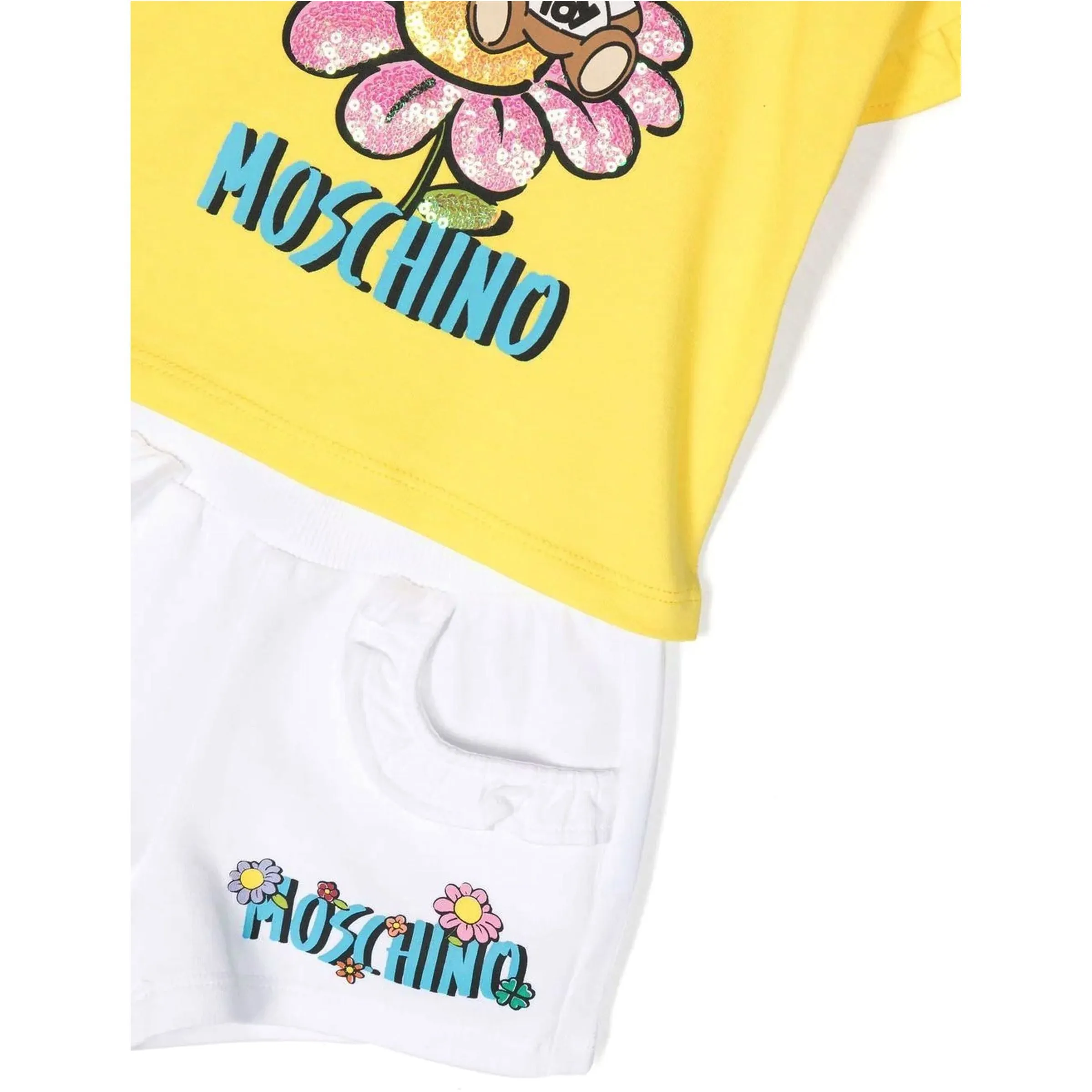 Multicolor Flower Teddy Outfit Set