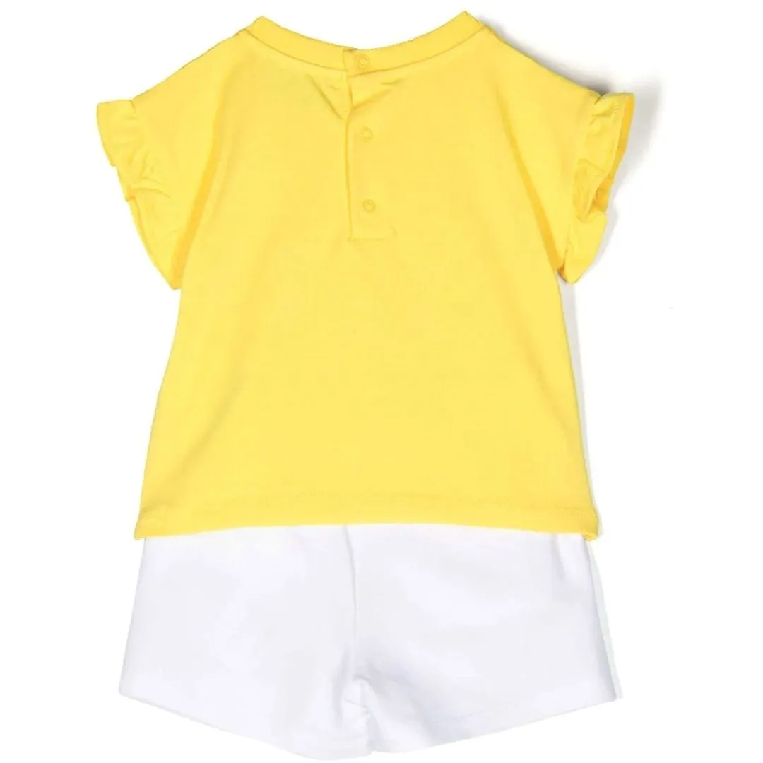 Multicolor Flower Teddy Outfit Set