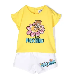 Multicolor Flower Teddy Outfit Set