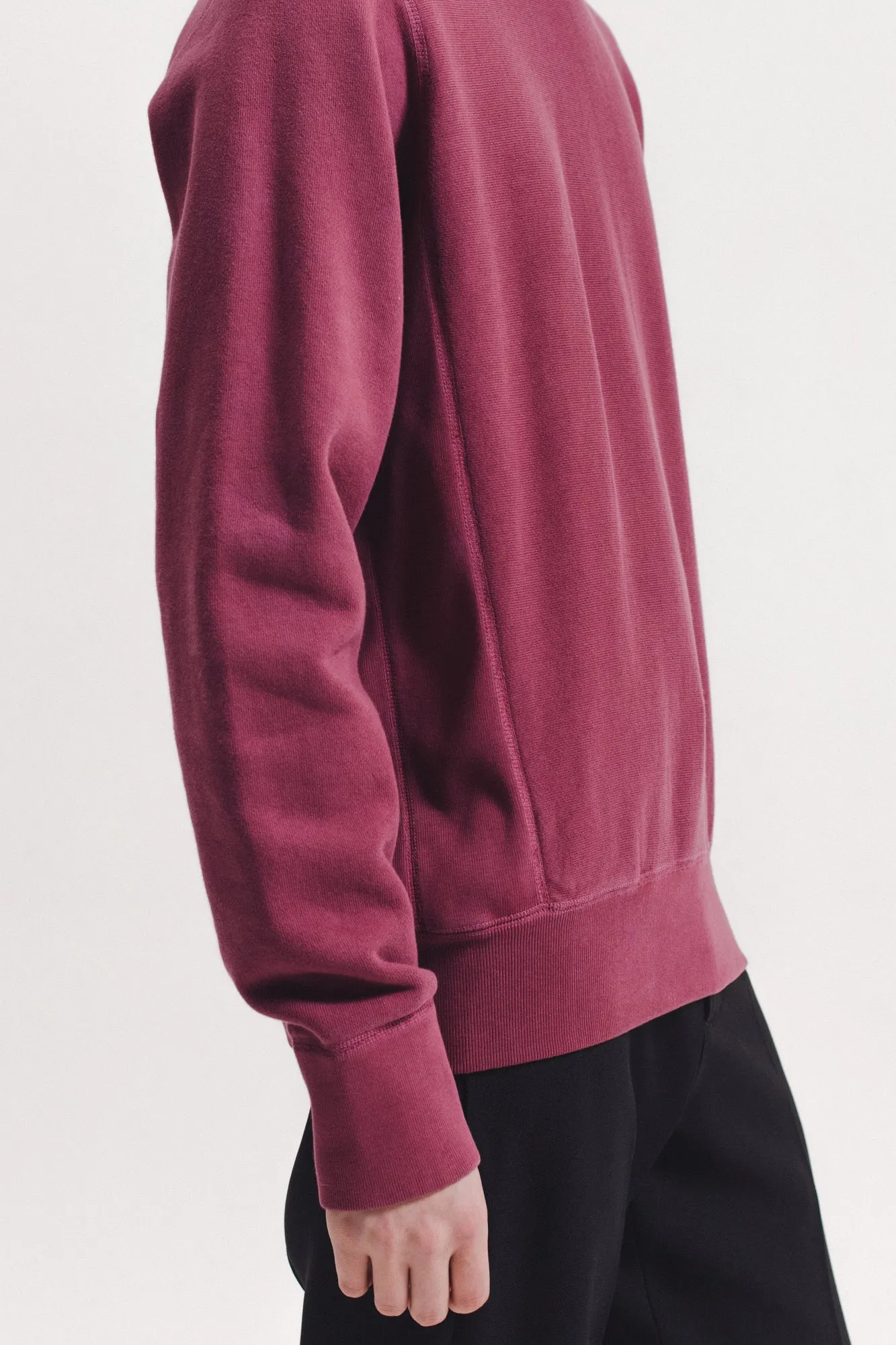 Natural Dyed Crew Fleece - Berry