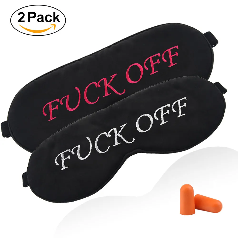 Natural Silk Sleeping Mask With Letters