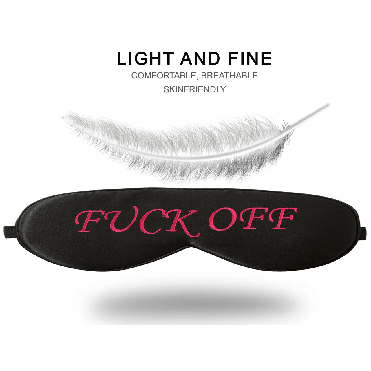 Natural Silk Sleeping Mask With Letters