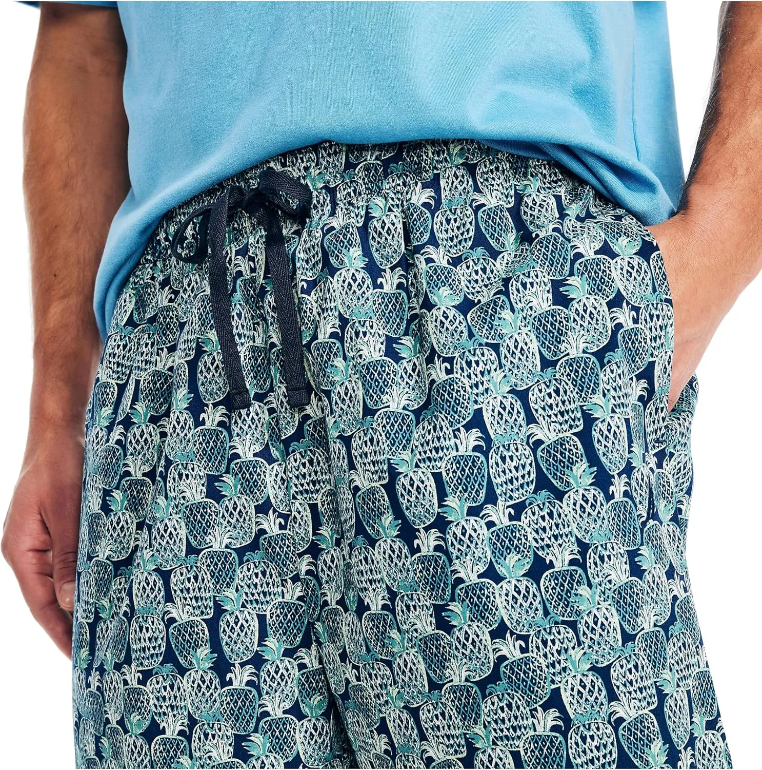 Nautica Men's Printed Poplin Sleep Short