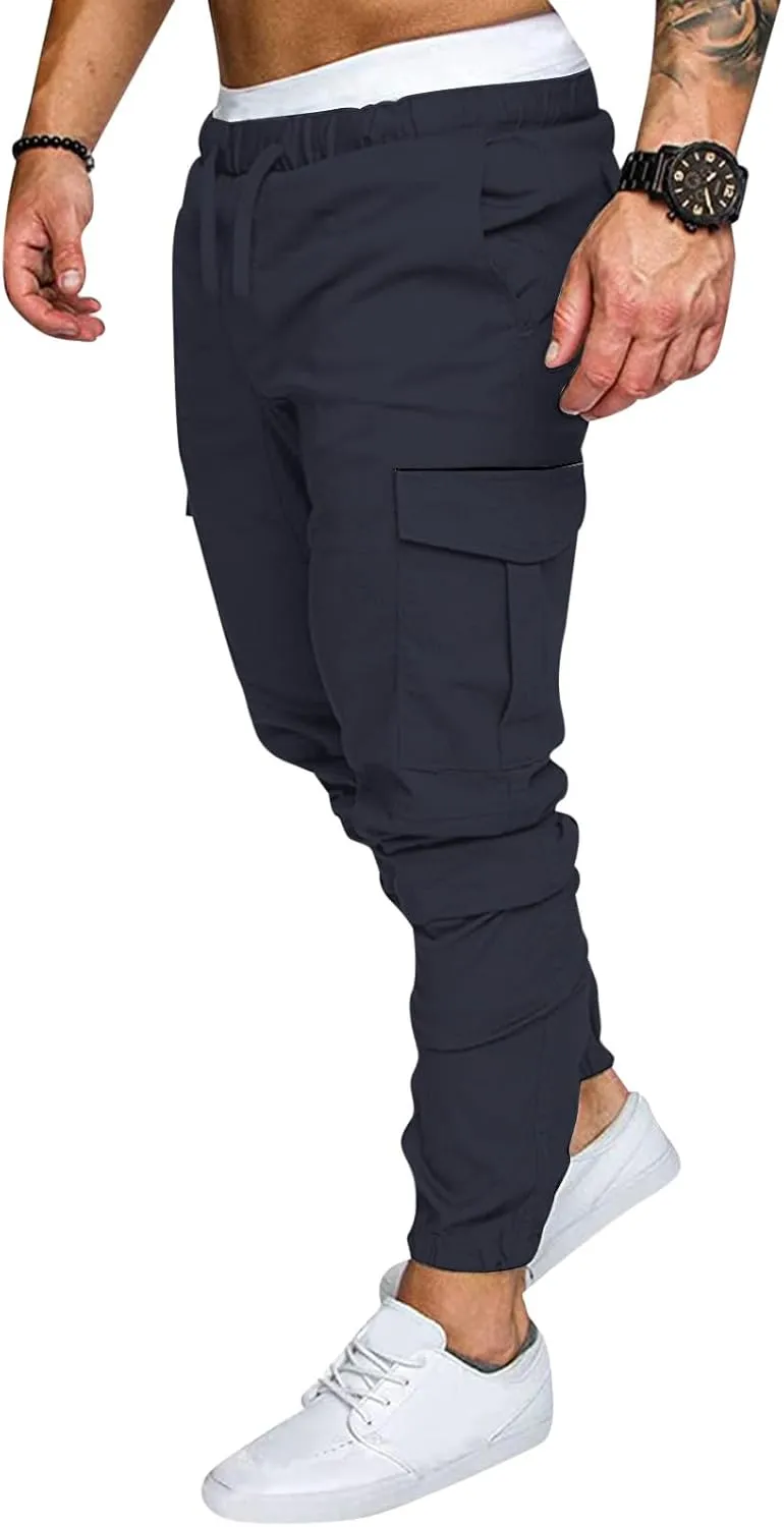 Navy Men's Cargo Pants Plus Size Cargo Pants Mens Swimming Trunks Pants Printed Cotton Shorts Casual and Men's Beach Linen Pants Summer Men Bathing Suits Swimwear