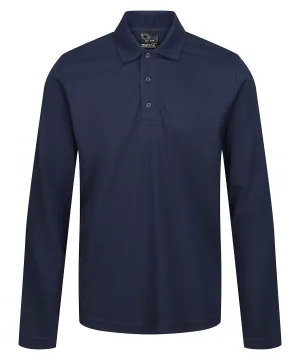 Navy - Pro 65/35 long sleeve polo