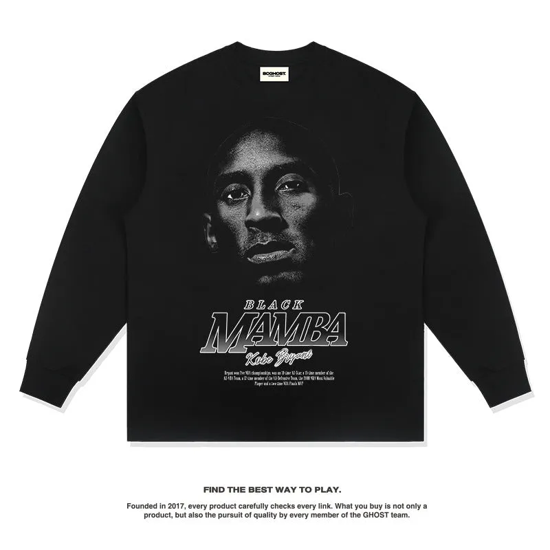 Nba Long Sleeve Shirt Cotton round Neck Men and Women