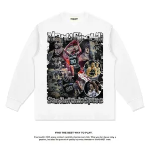 Nba Long Sleeved Shirt Autumn and Winter Long Sleeve T-shirt Old round