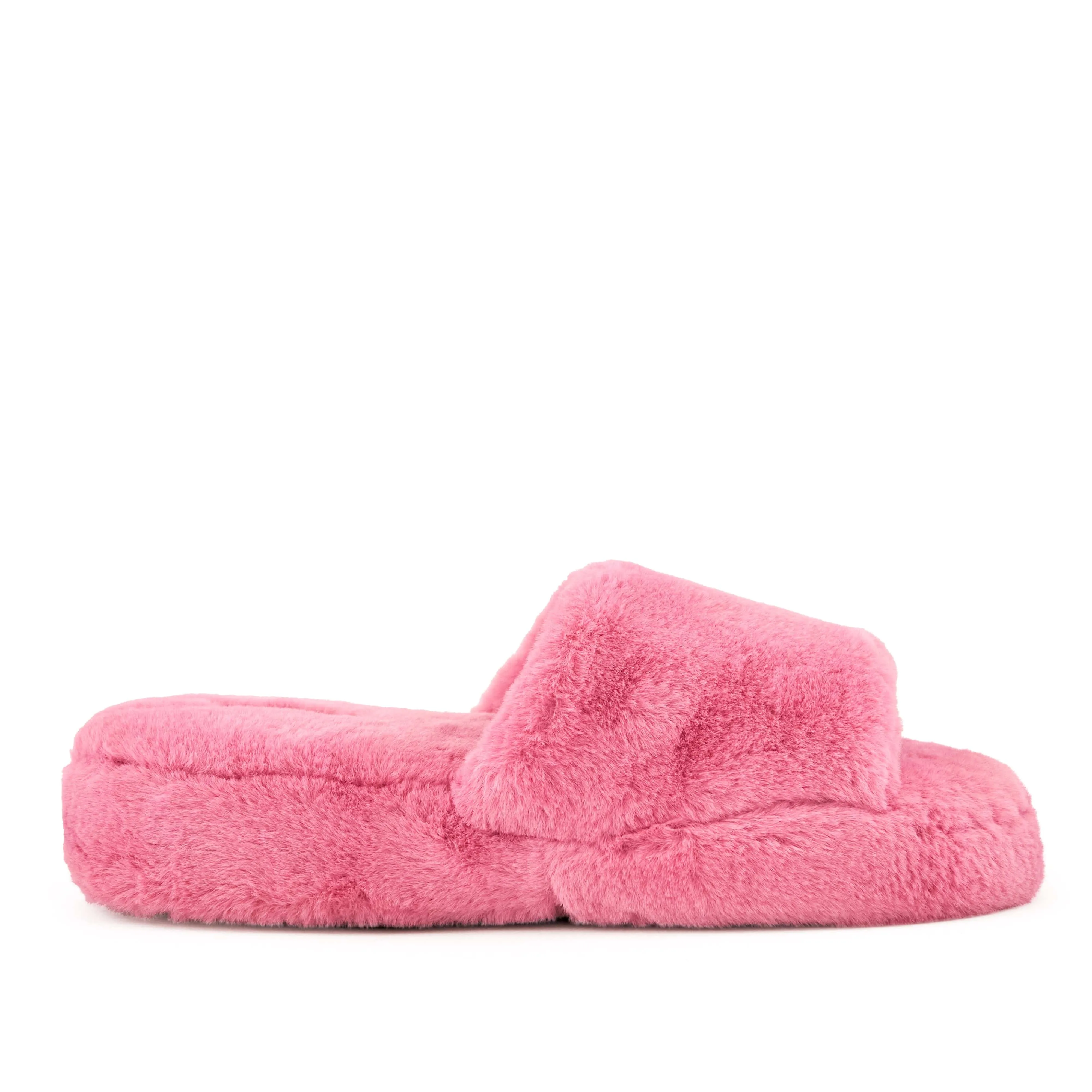 Nest Shoes Women's Geneva Faux Fur Slipper Coral
