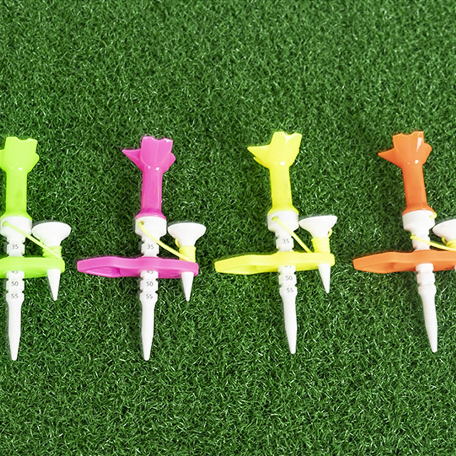 New Multifunctional Golf Tee, Adjustable Height, Parent-child tee