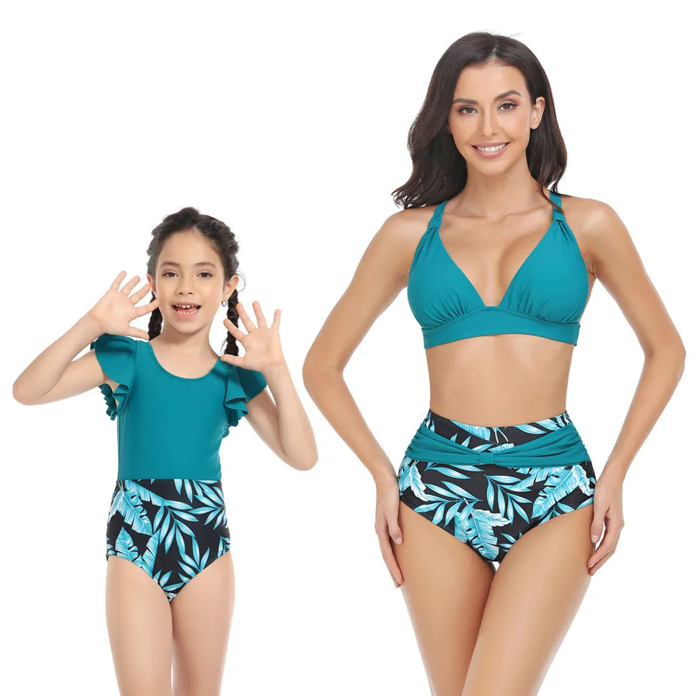 New Parent-Child Printed Swimwear