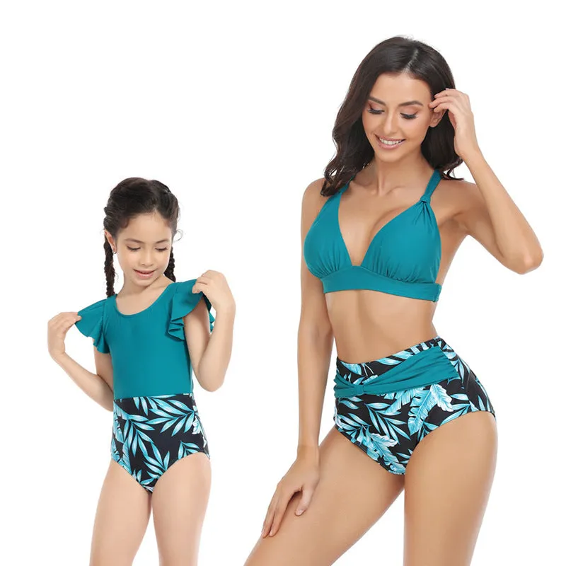 New Parent-Child Printed Swimwear
