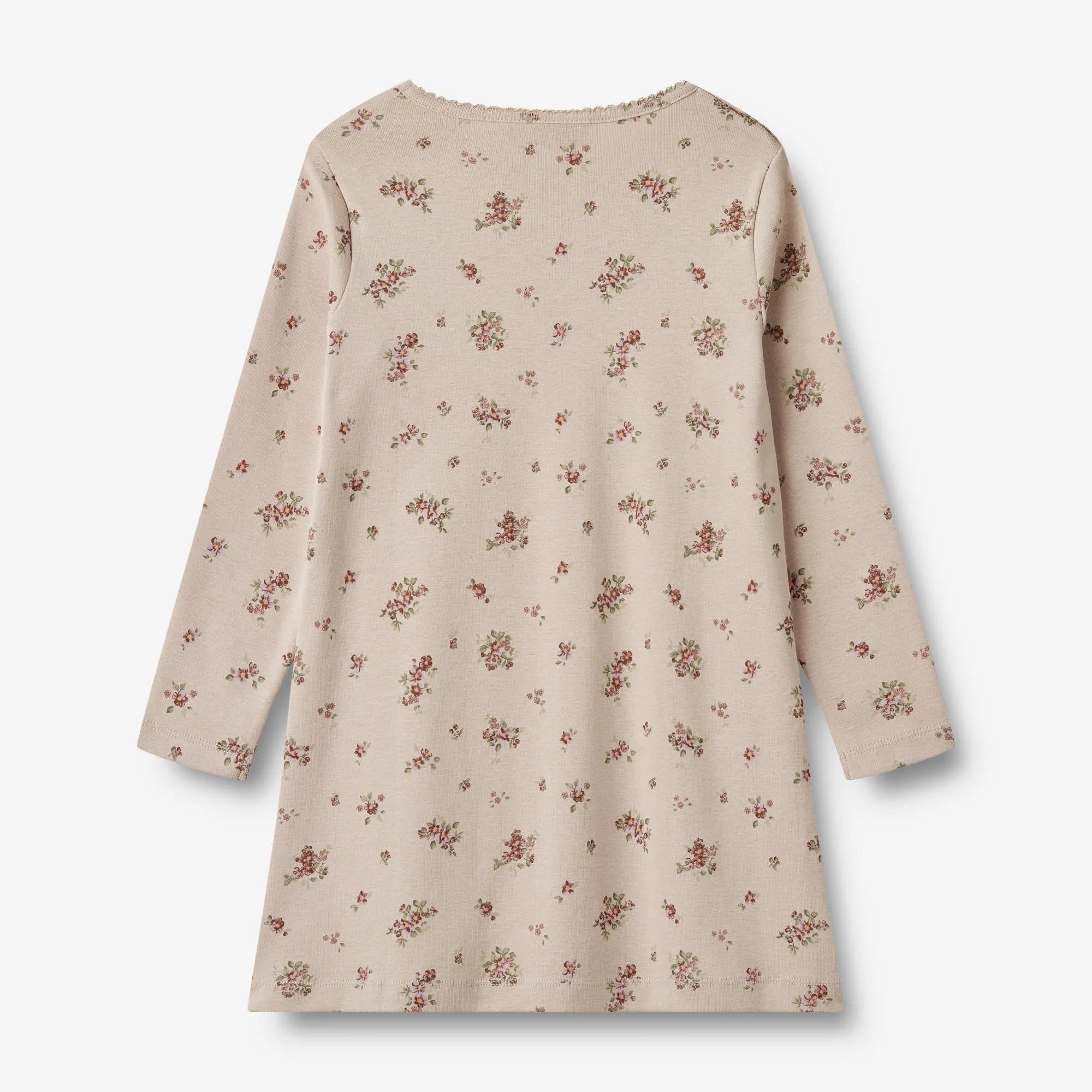 Nightgown Iben - pale lilac flowers
