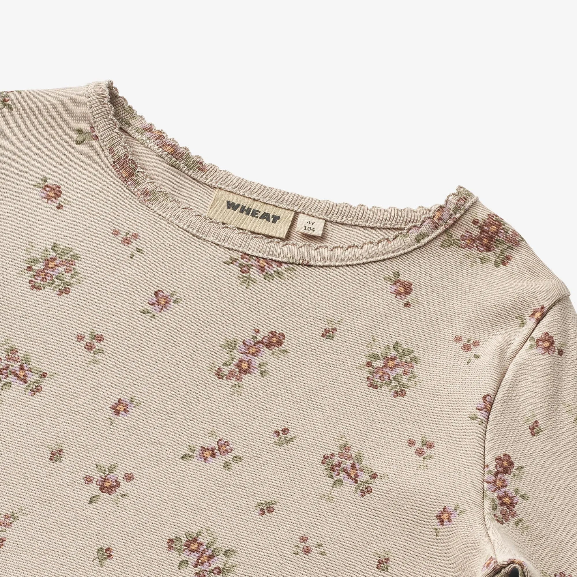 Nightgown Iben - pale lilac flowers