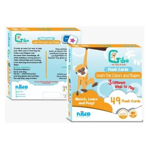 Nilco Gibo flash card learn the colors and shapes