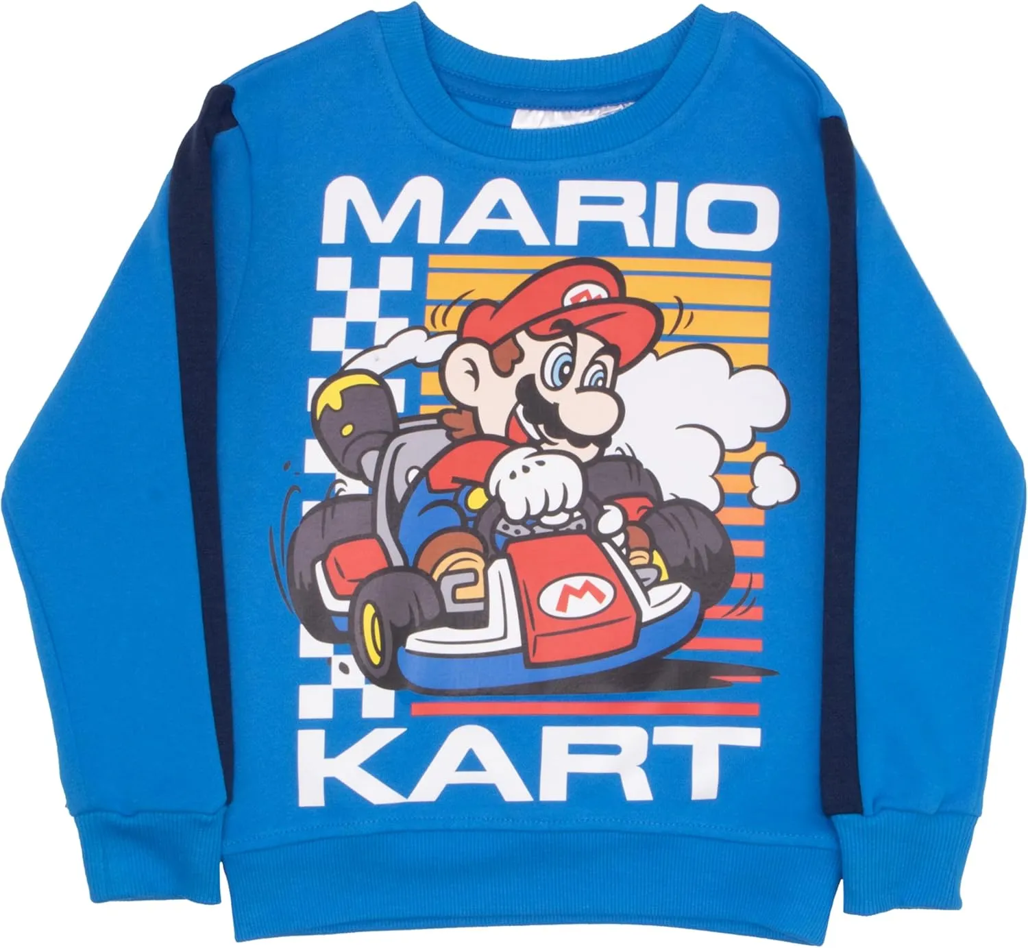 Nintendo Super Mario Brothers Boy's 2-Piece Fleece Long-Sleeved Shirt and Pants Set - Sweatshirt and Joggers Bundle for Kids