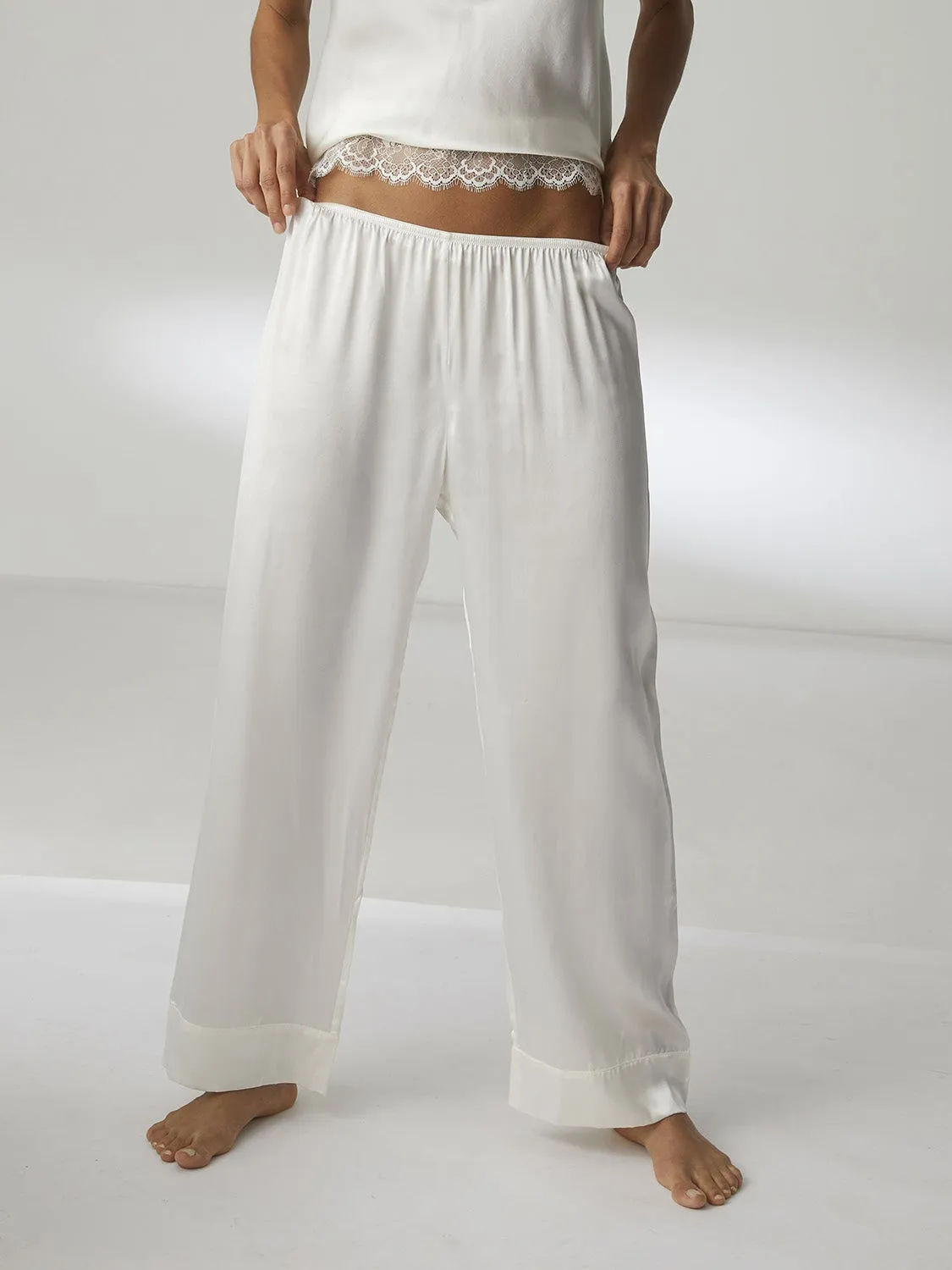 Nocturne Silk Top - Ivory