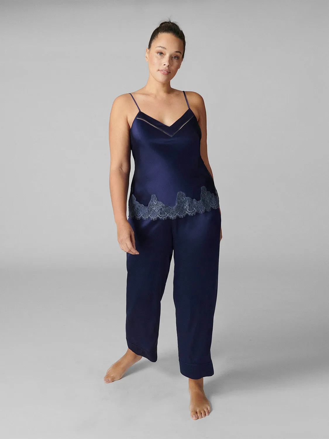 Nocturne Silk Top - Midnight