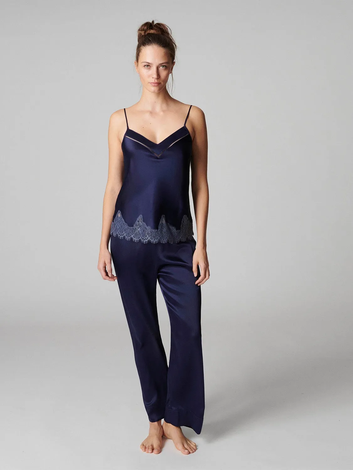 Nocturne Silk Top - Midnight