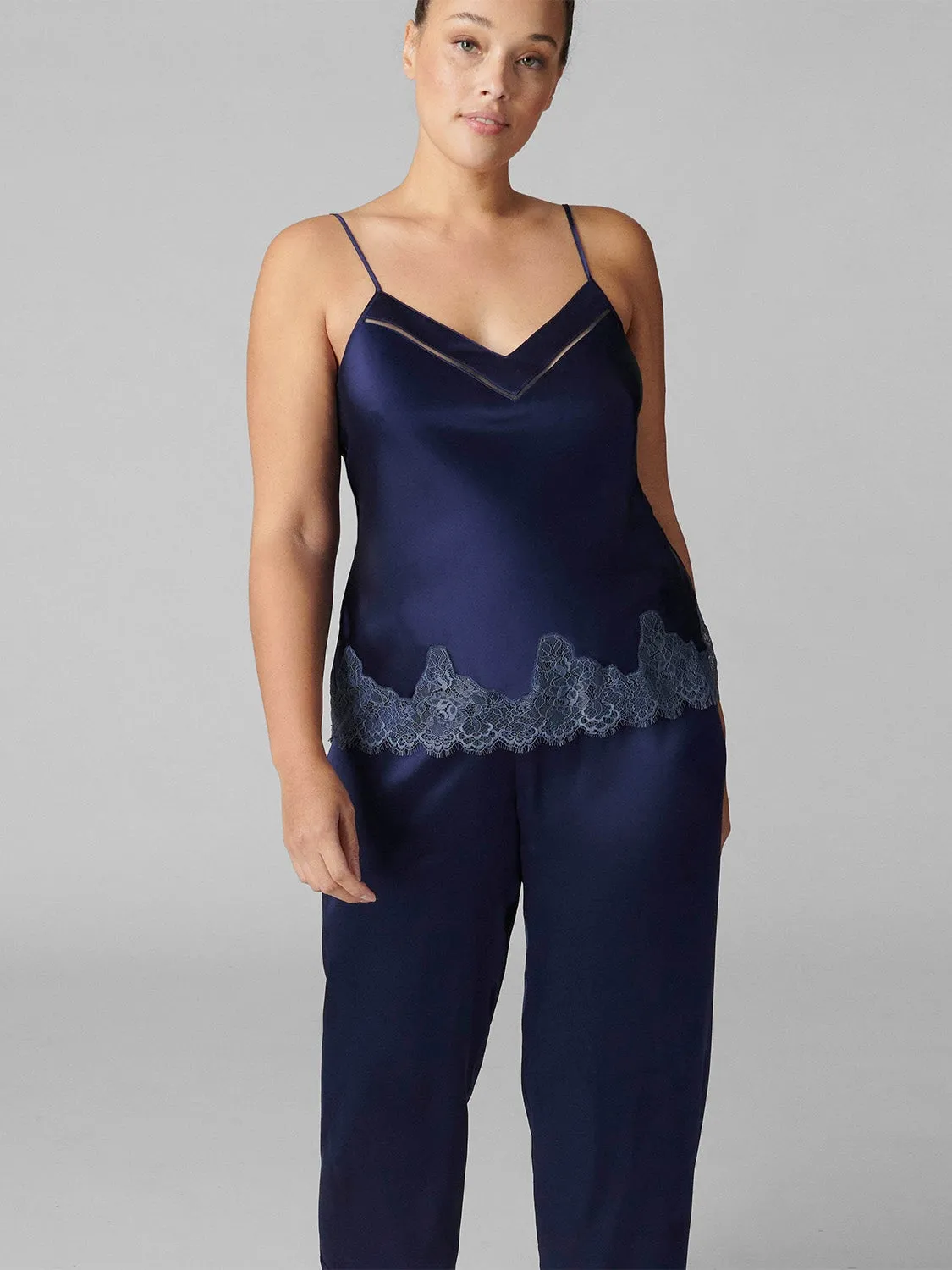 Nocturne Silk Top - Midnight