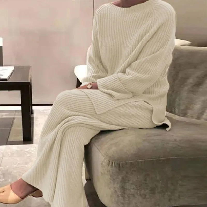Nomy - Long-sleeved knitted women's set