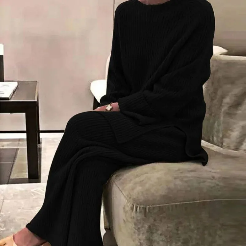 Nomy - Long-sleeved knitted women's set