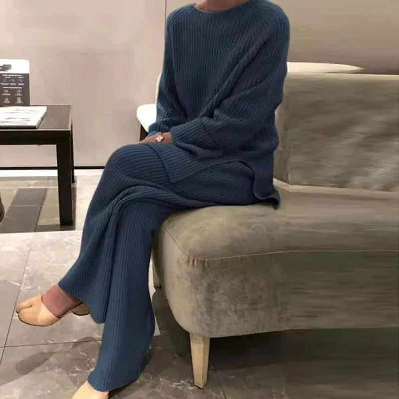Nomy - Long-sleeved knitted women's set