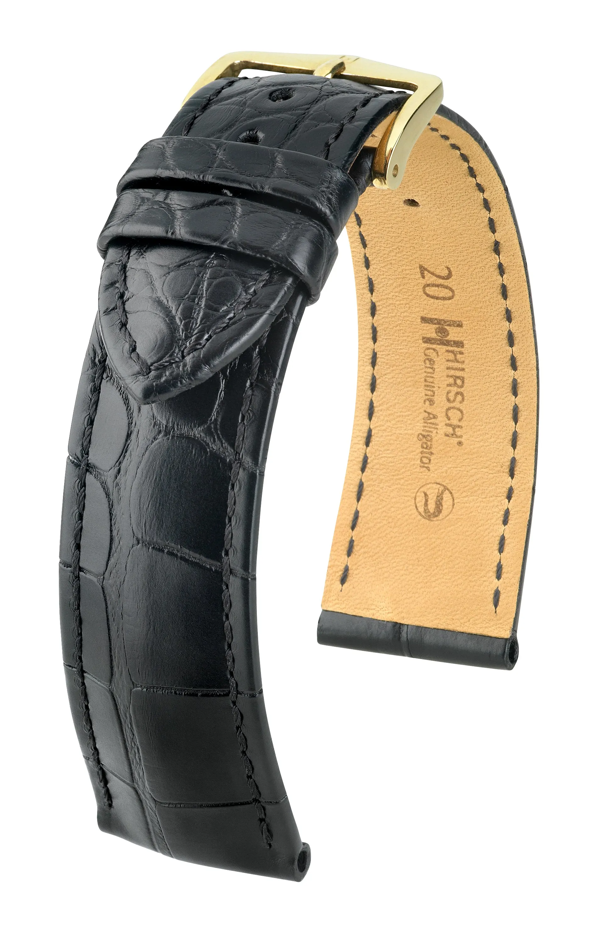 NQR HIRSCH GENUINE ALLIGATOR Watchband  1022 07 NQ