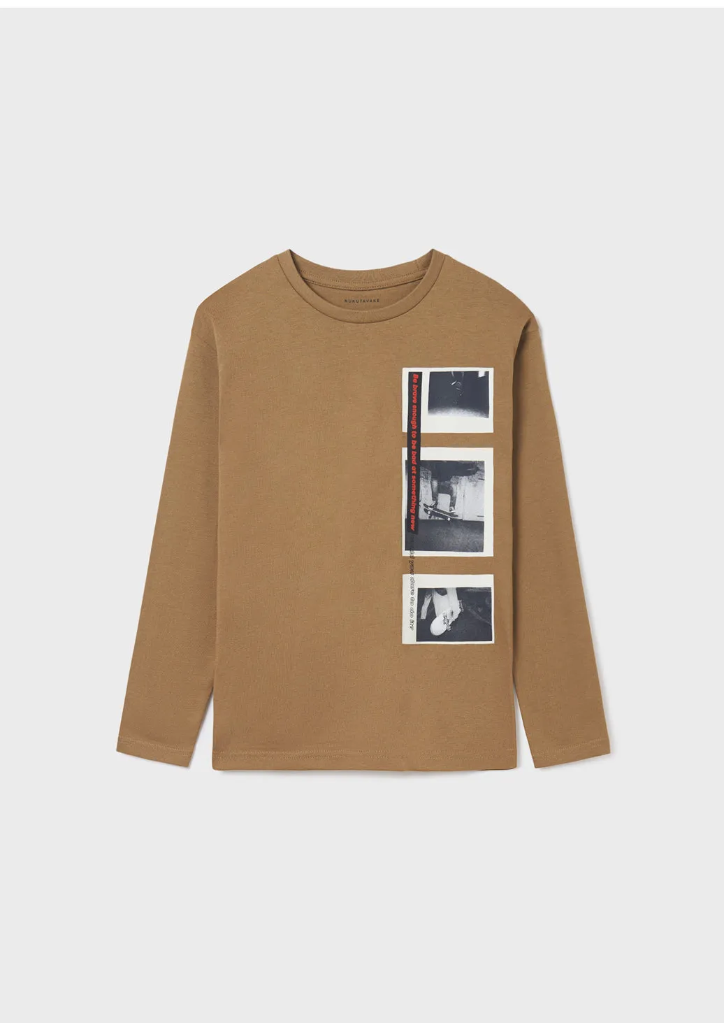 Nukutavake Long Sleeved Skateboarding Shirt: Size 8 to 18