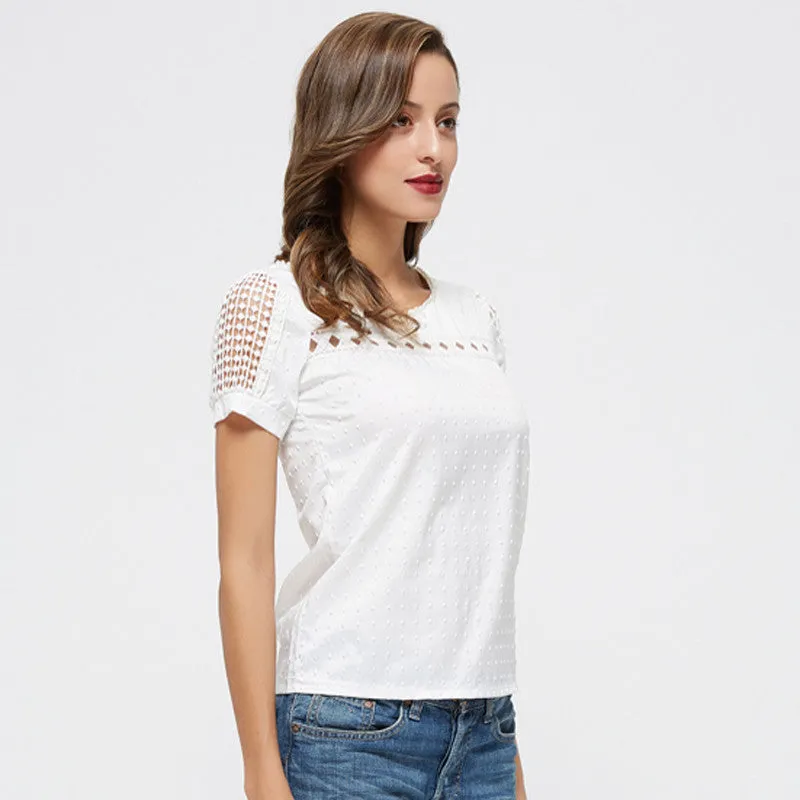 O-Neck T-Shirt With Short Sleeves