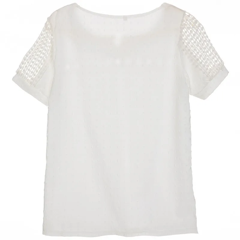 O-Neck T-Shirt With Short Sleeves