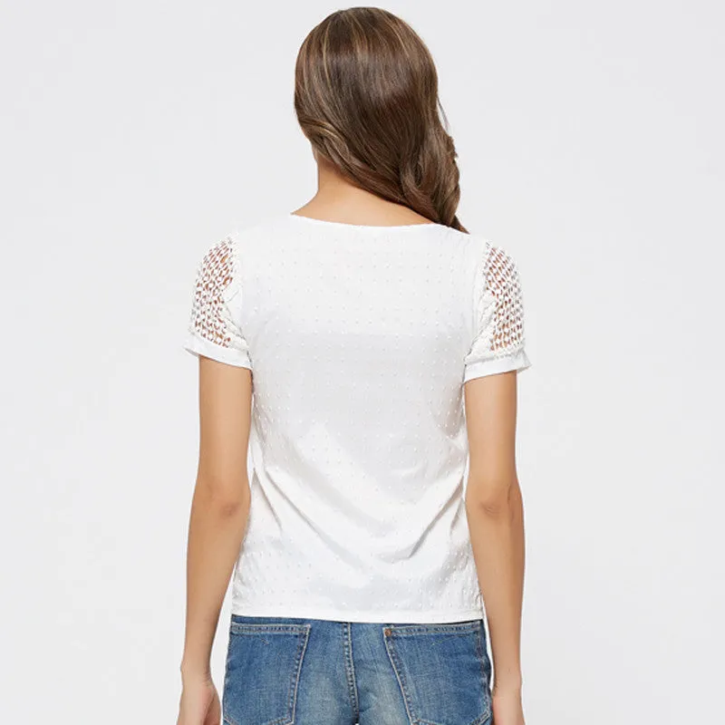O-Neck T-Shirt With Short Sleeves