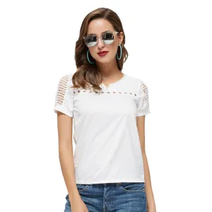 O-Neck T-Shirt With Short Sleeves