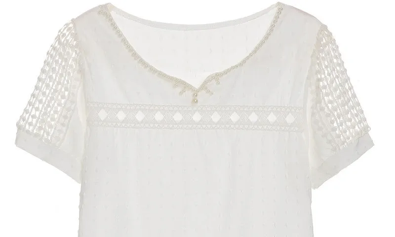 O-Neck T-Shirt With Short Sleeves