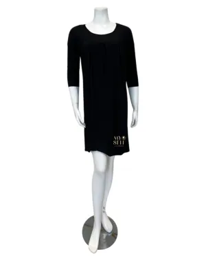Oh! Zuza Black Tuck Style Modal Lounge Nightshirt