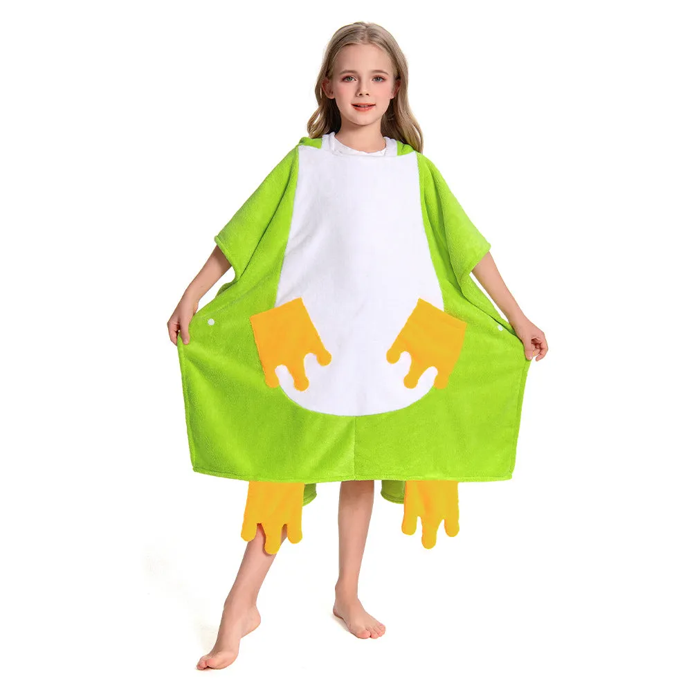 OLAOLA Kids Frog Animal Beach Bath Towels Blanket Plush Soft Coral Fleece Homewear