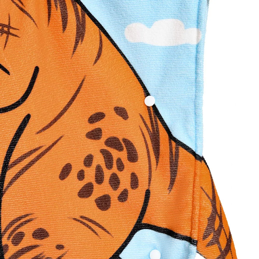 OLAOLA Kids Printed Dinosaur Tyrannosaurus Animal Beach Towels Blanket Plush Soft Absorbent Microfibre Outdoor Homewear