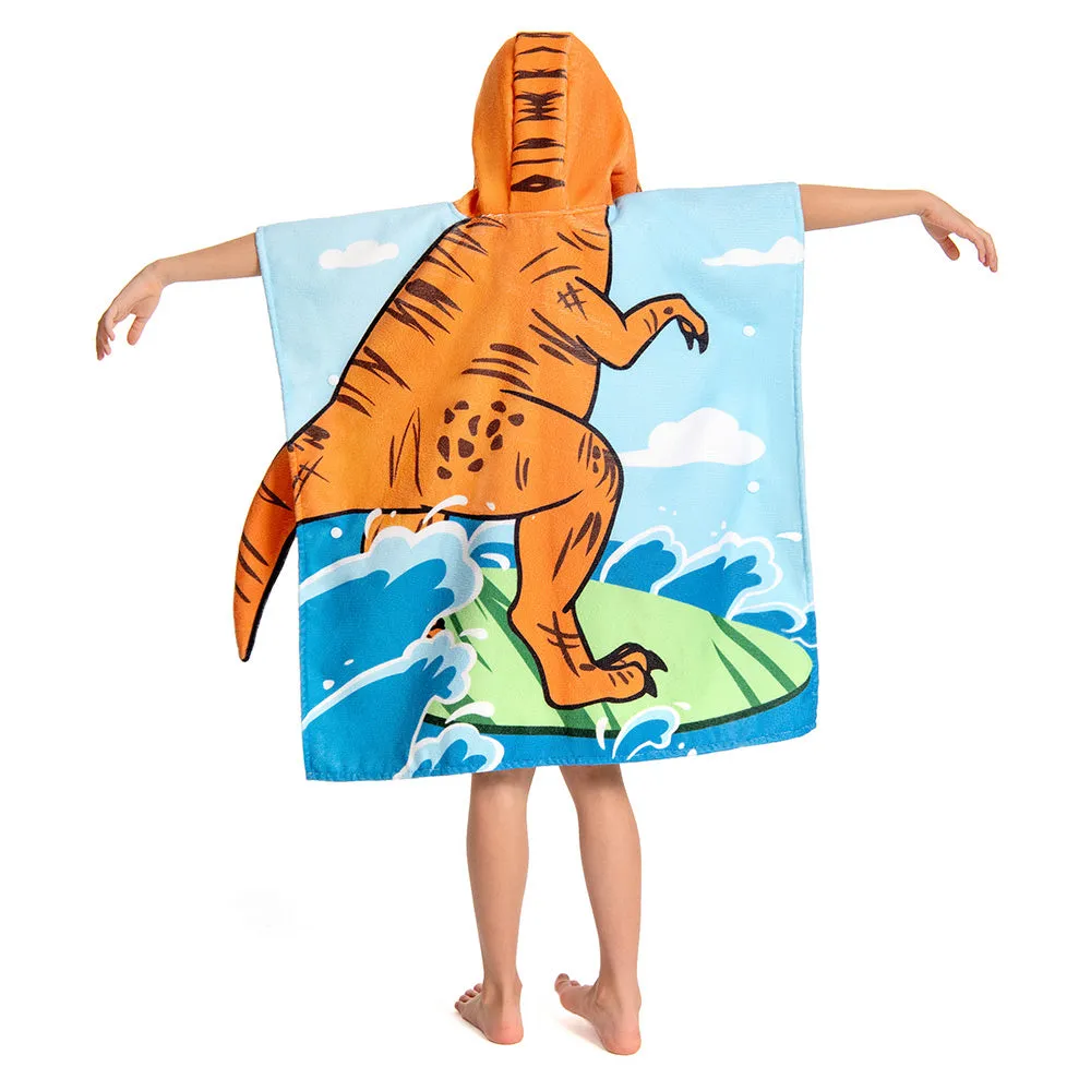 OLAOLA Kids Printed Dinosaur Tyrannosaurus Animal Beach Towels Blanket Plush Soft Absorbent Microfibre Outdoor Homewear