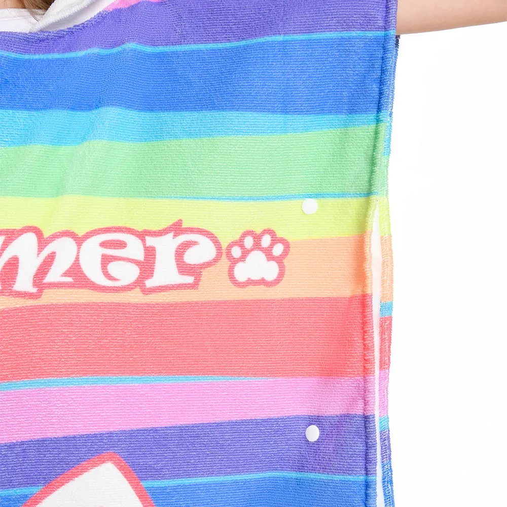 OLAOLA Kids Printed Rainbow Cat Beach Towels Blanket Plush Soft Absorbent Microfibre Outdoor Homewear