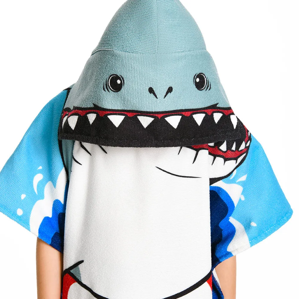 OLAOLA Kids Printed Shark Animal Beach Towels Blanket Plush Soft Absorbent Microfibre Outdoor Homewear